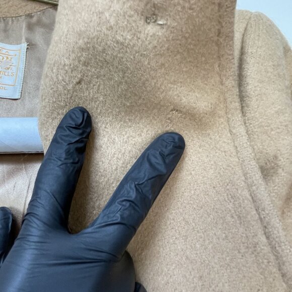 Pendleton Womens Virgin Wool Coat Camel Color Size 10 - Picture 12 of 16